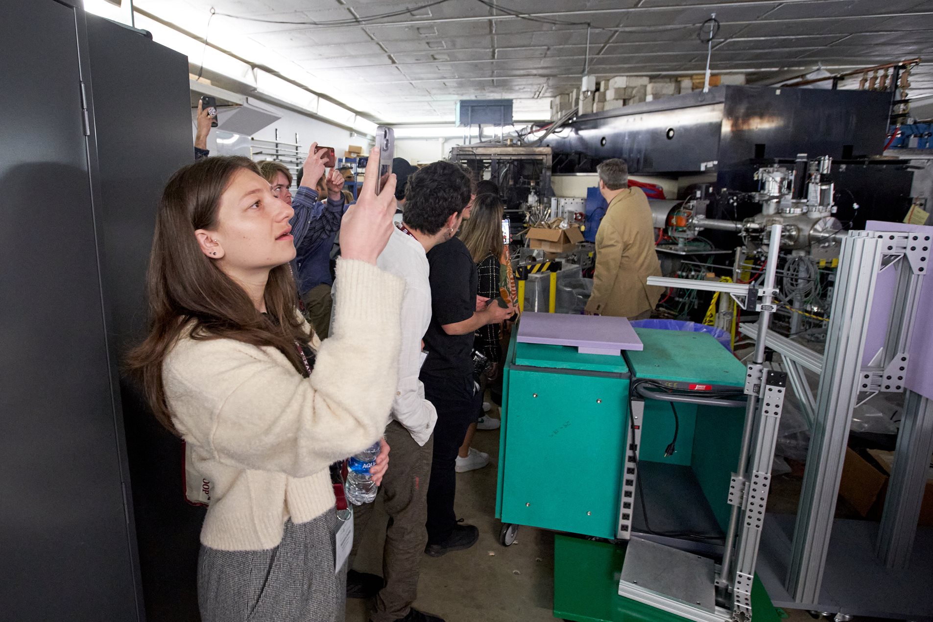 photo of Hannah Dattilo in the cyclotron