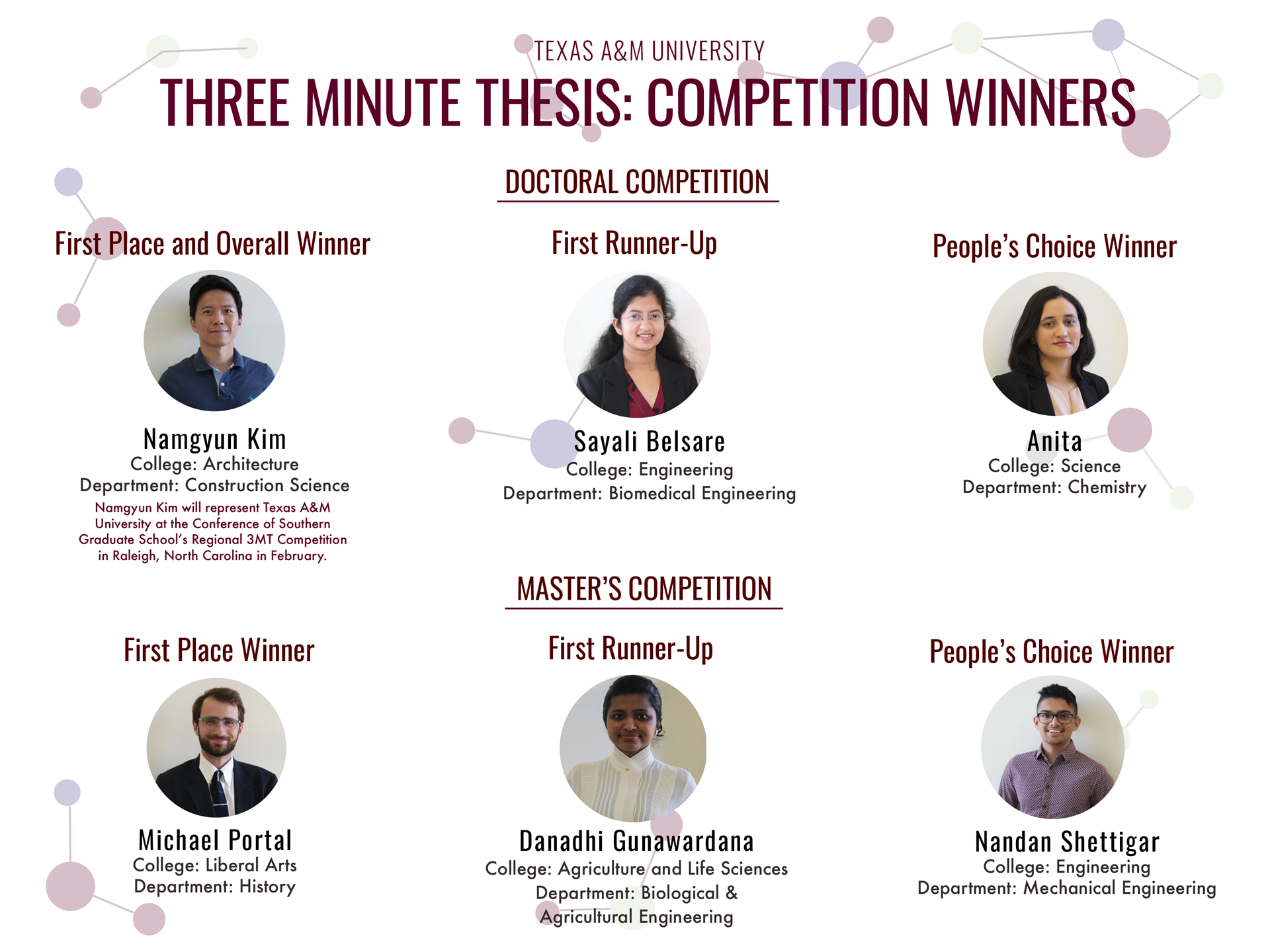 College of Architecture's Namgyun Kim Wins the 2021-2022 Three Minute Thesis Competition Finals teaser image