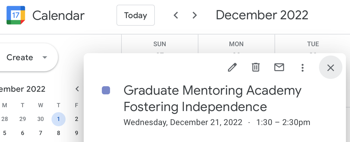 Attend the Graduate Mentoring Academy! teaser image