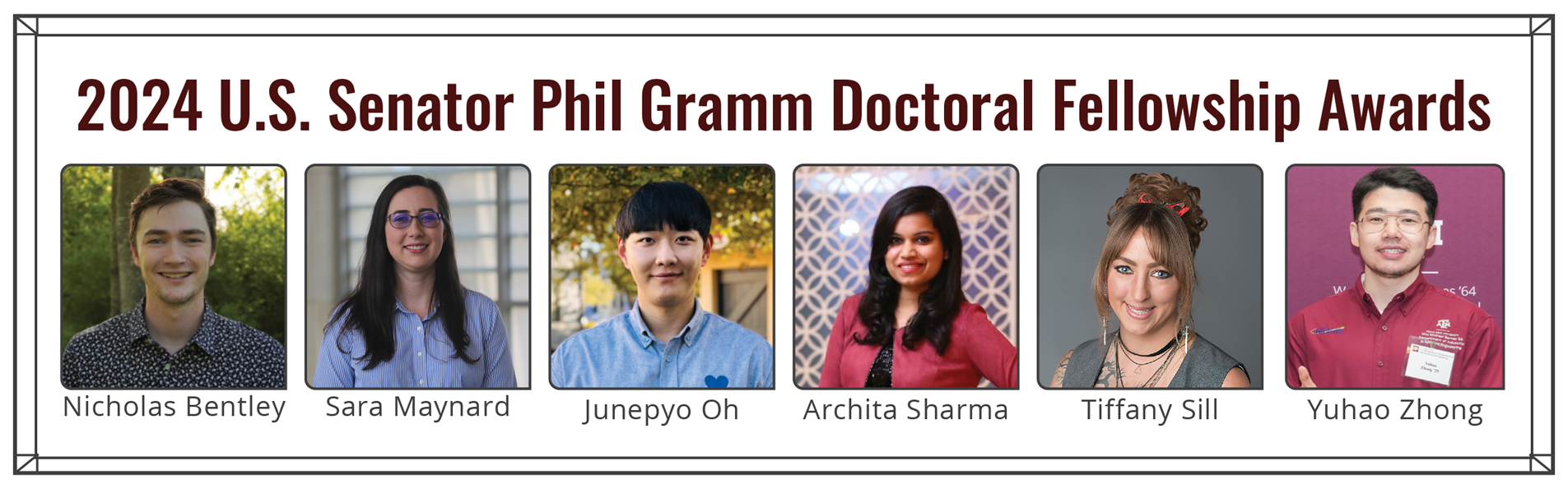 Texas A&M Announces the 2024 U.S. Senator Phil Gramm Doctoral Fellowship Award Winners teaser image