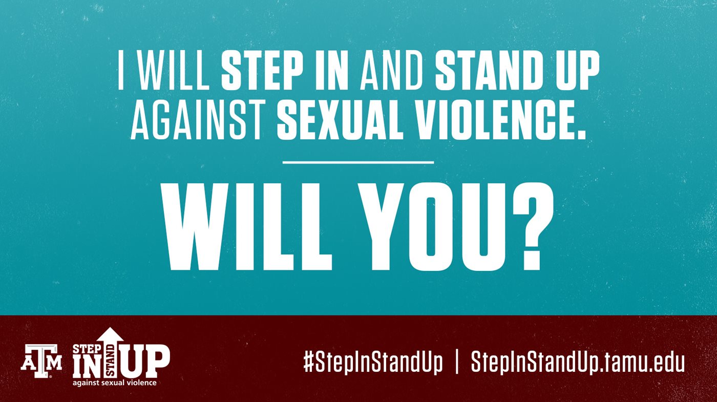 Step in and Stand up against Sexual Assault and Violence teaser image